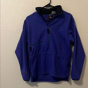 Vintage Nike ACG Blue Half-Zip Fleece